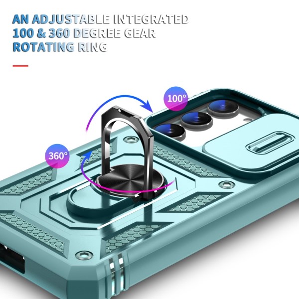 Kryt na Samsung Galaxy S23 odolný s krytkou na fotoaparát světle modrý 