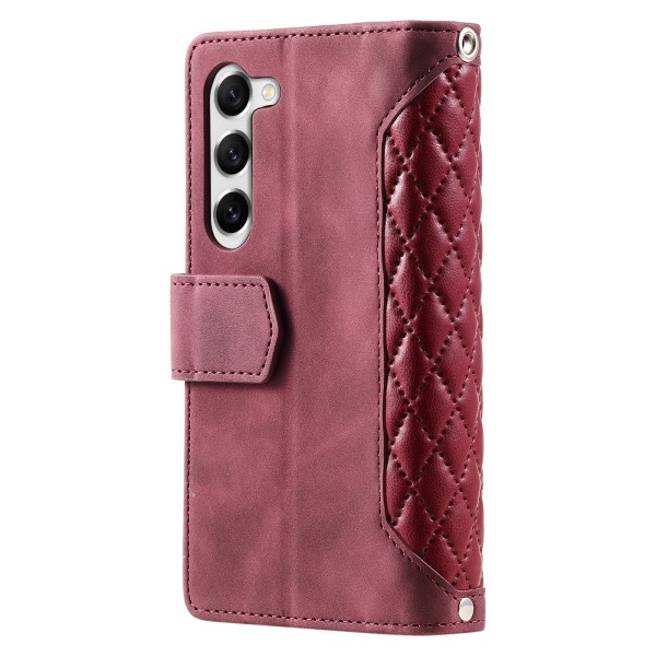 Pouzdro na Samsung Galaxy S23 Luxury Double Layer vínové