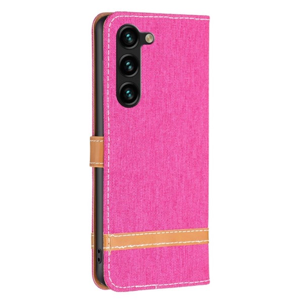 Pouzdro na Samsung Galaxy S23+ Jeans růžové