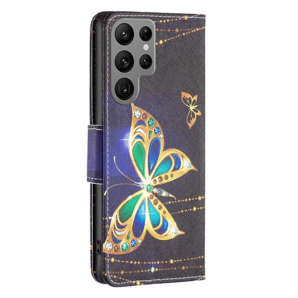 Pouzdro na Samsung Galaxy S23 Ultra Motýl černé