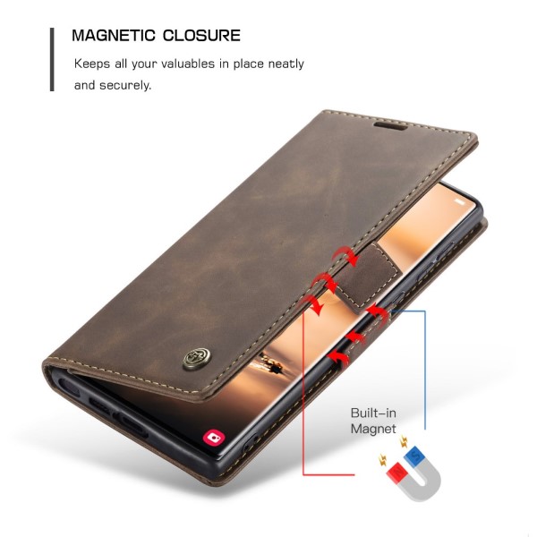 Pouzdro na Samsung Galaxy S23 Ultra CASEME hnědý