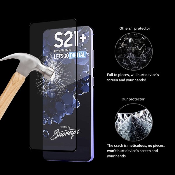 Tvrzené sklo na Samsung Galaxy S21 Plus černé