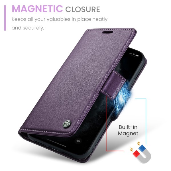 Pouzdro na iPhone 11 Pro Max CASEME smooth fialové
