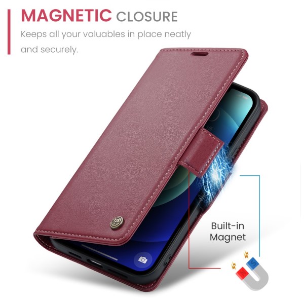 Pouzdro pro iPhone 12 Mini CASEME Smooth červené