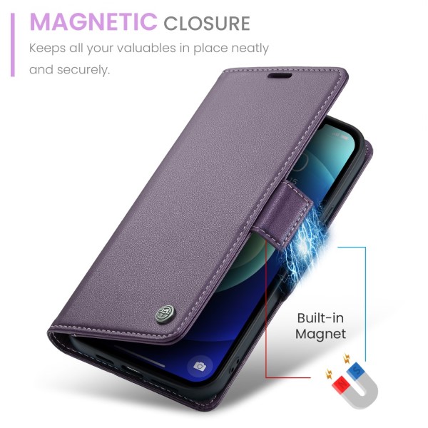 Pouzdro pro iPhone 12 Mini CASEME Smooth fialové