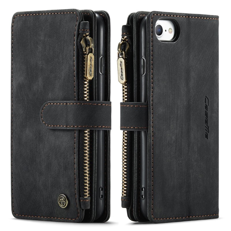 Pouzdro pro iPhone 7 / 8 / SE ( 2020 / 2022 ) Luxury Double Layer černé