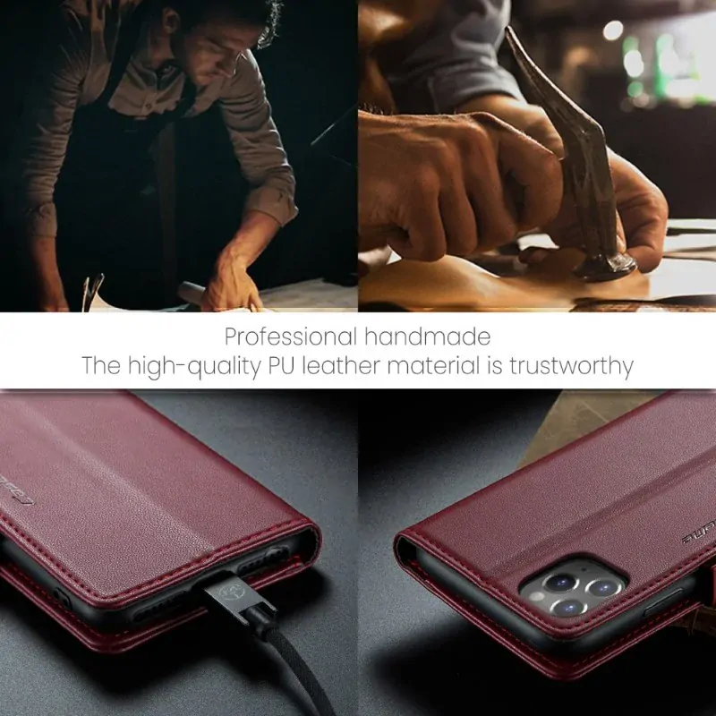 Pouzdro pro iPhone 11 Pro CASEME smooth červené