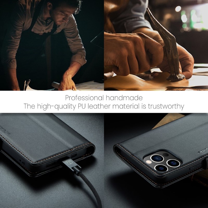 Pouzdro na iPhone 15 Pro Max CASEME Smooth černé