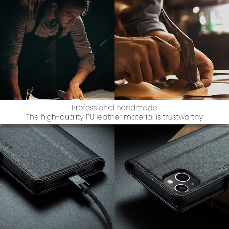 Pouzdro na iPhone 15 CASEME Smooth černé