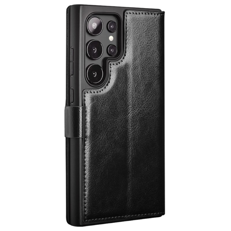 Pouzdro kožené QIALINO na Samsung Galaxy S24 Ultra černé