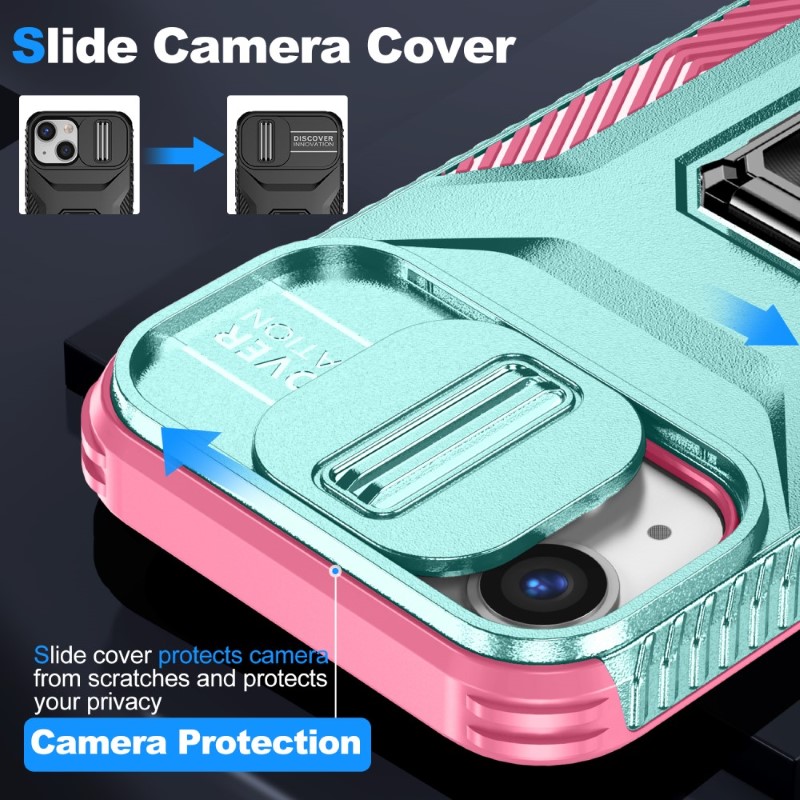 Kryt na iPhone 12 Mini odolný s krytkou na fotoaparát světle modrý