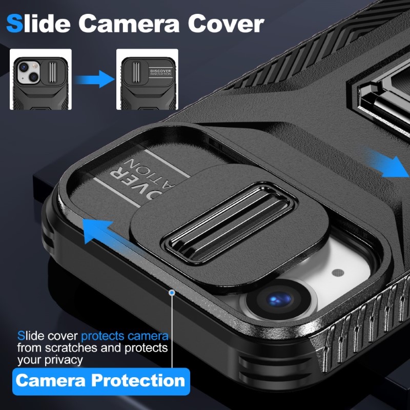 Kryt na iPhone 12 Mini odolný s krytkou na fotoaparát černý