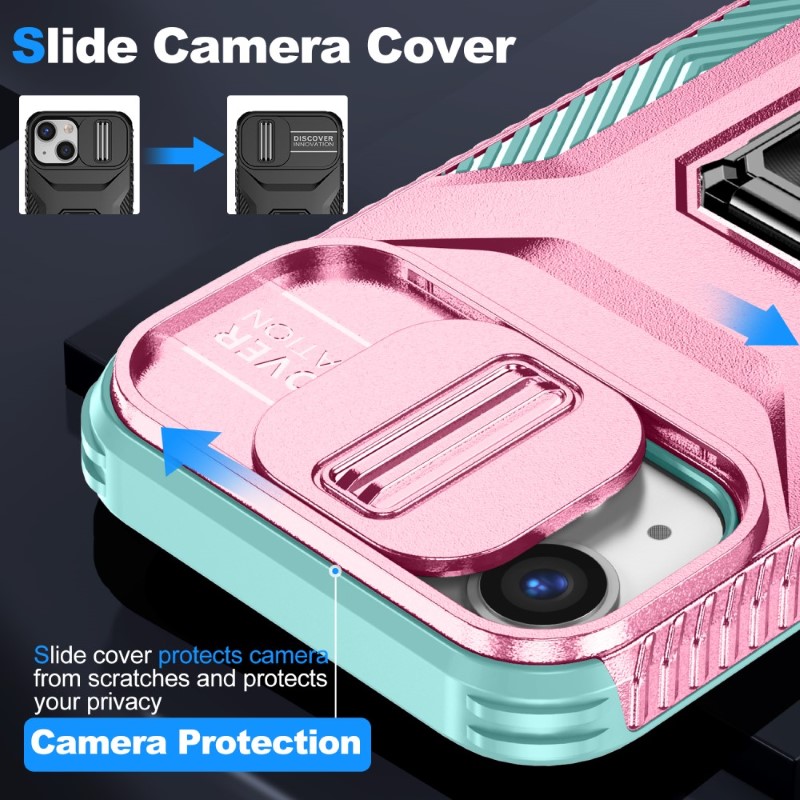 Kryt na iPhone 12 Mini odolný s krytkou na fotoaparát růžový