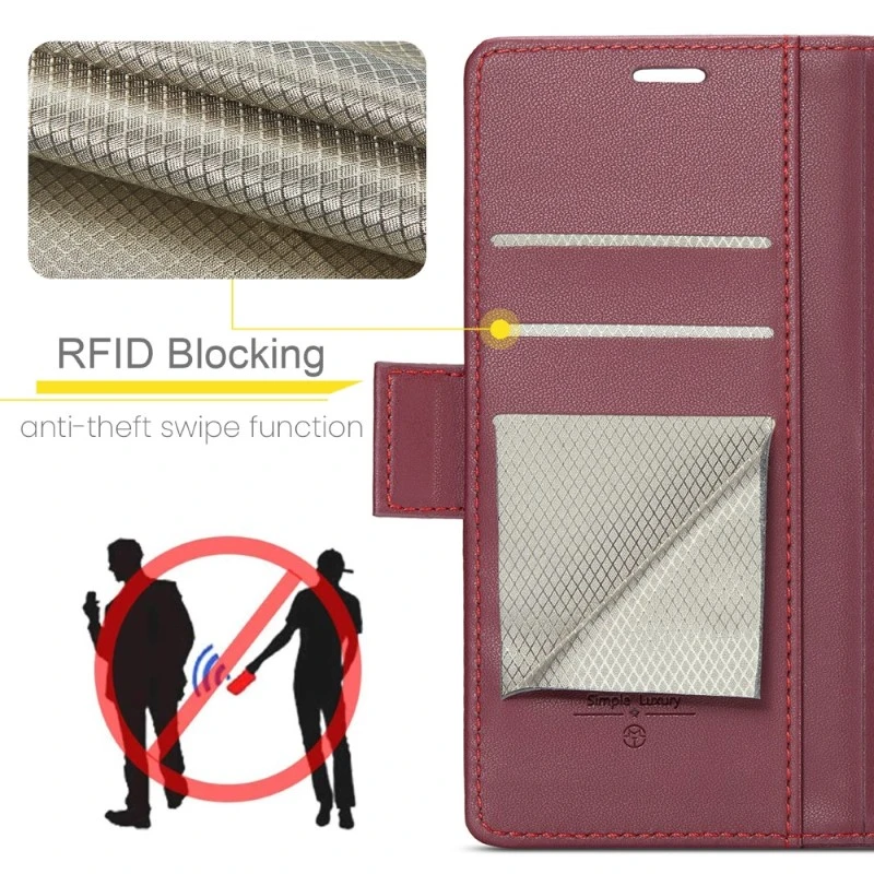 Pouzdro na iPhone 14 Pro CASEME Smooth červené