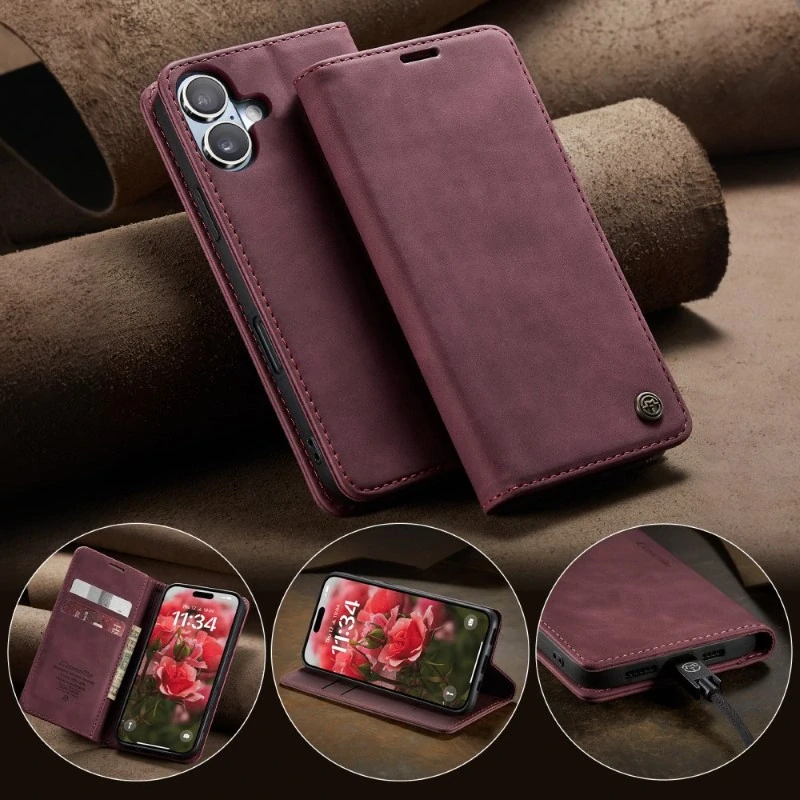 Pouzdro CASEME pro iPhone 16 červené