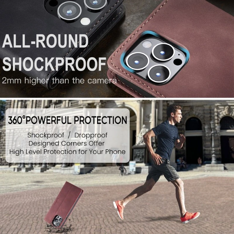 Pouzdro CASEME pro iPhone 16 Pro červené