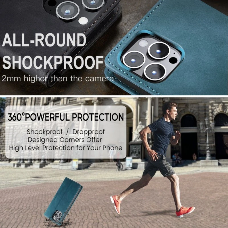 Pouzdro CASEME pro iPhone 16 Pro Max modré