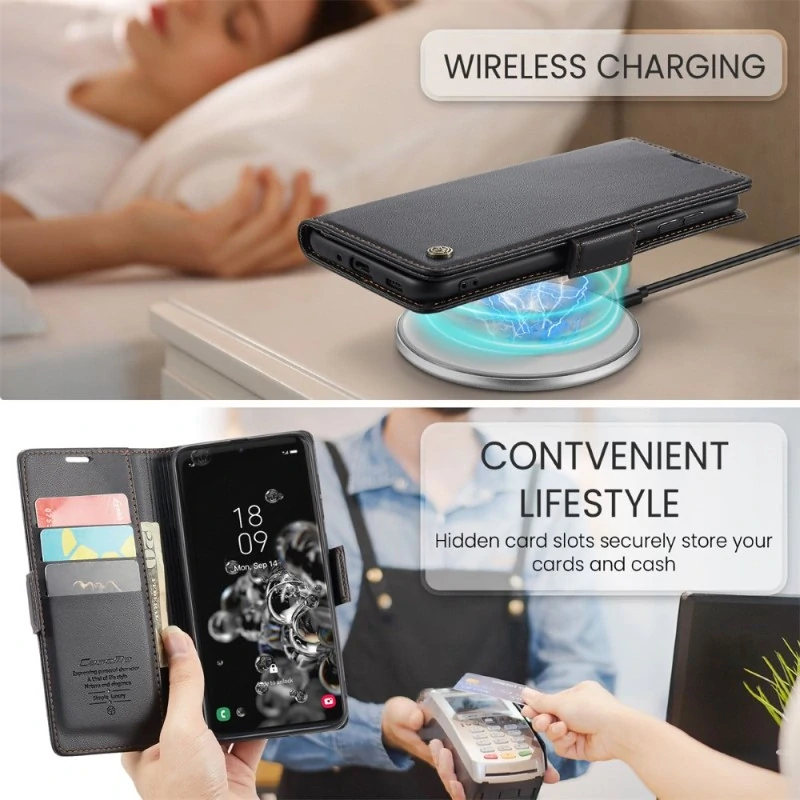 Pouzdro na Samsung Galaxy S20 Ultra CASEME smooth černé