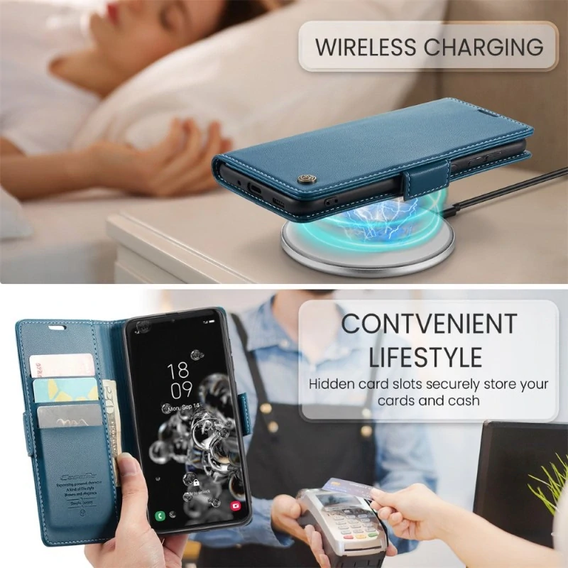 Pouzdro na Samsung Galaxy S20 Ultra CASEME smooth modré