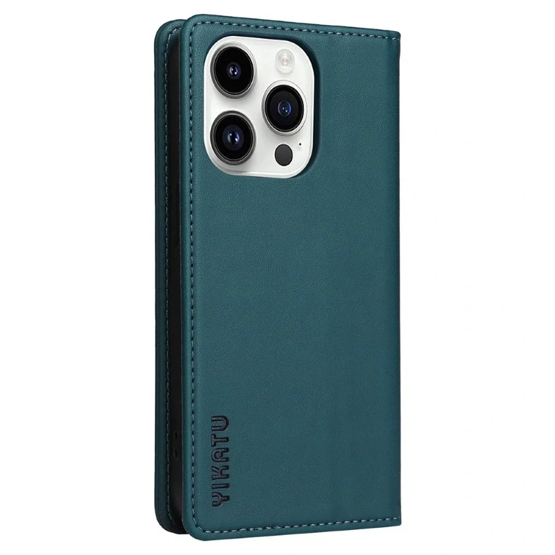 Pouzdro na iPhone 15 Pro YIKATU zelené