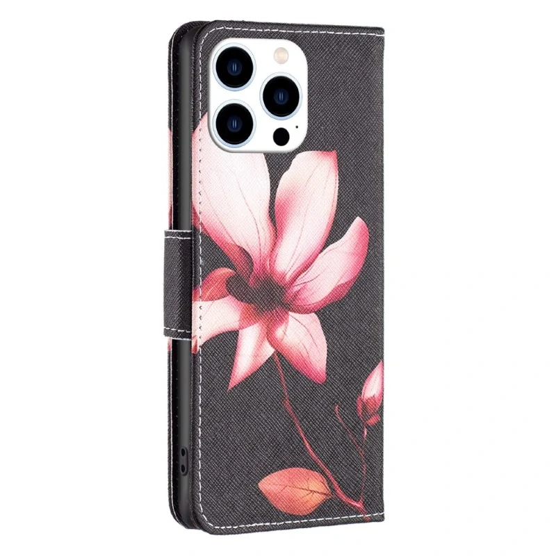 Pouzdro pro iPhone 15 Pro Kytka černé