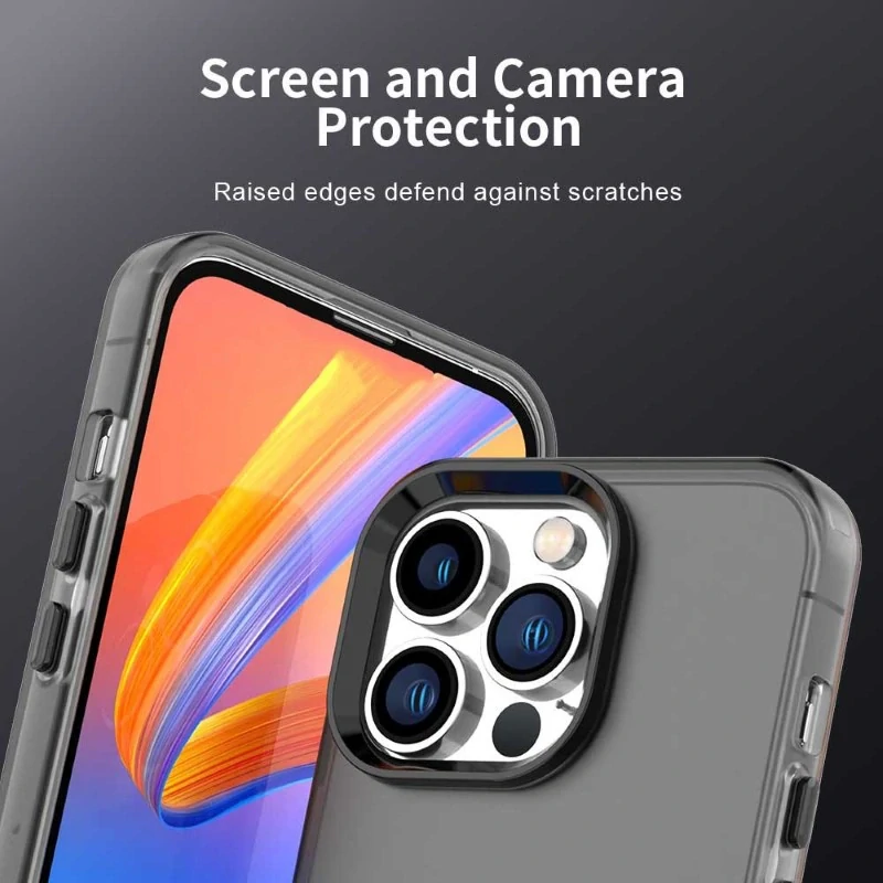 Kryt na iPhone 15 Pro gumový Matte černý