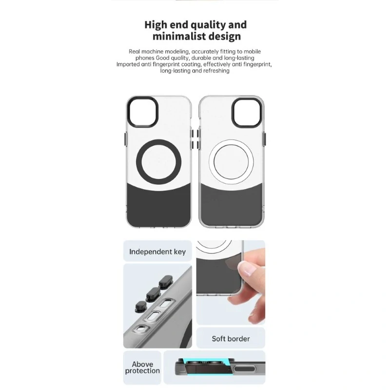 Kryt na iPhone 13 Split s podporou Magsafe růžový