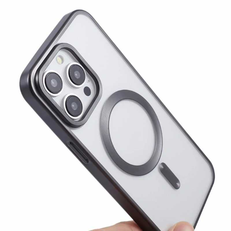 Kryt na iPhone 14 Pro gumový s podporou MagSafe černý