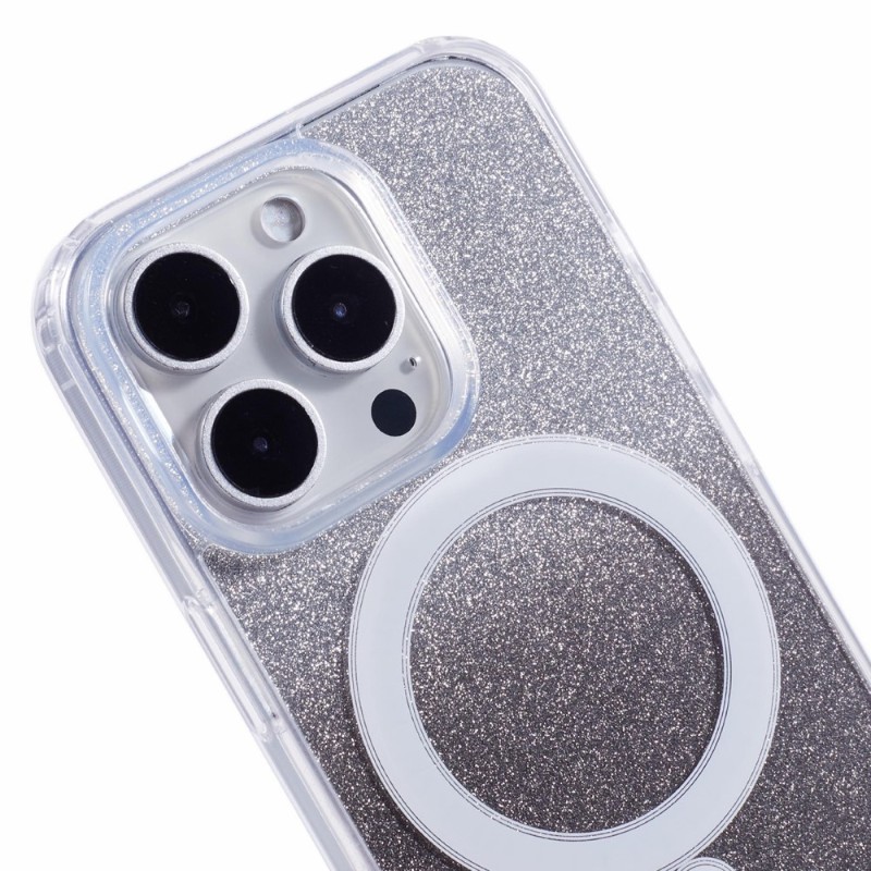 Kryt na iPhone 16 Pro Glitter s podporou MAGSAFE černý