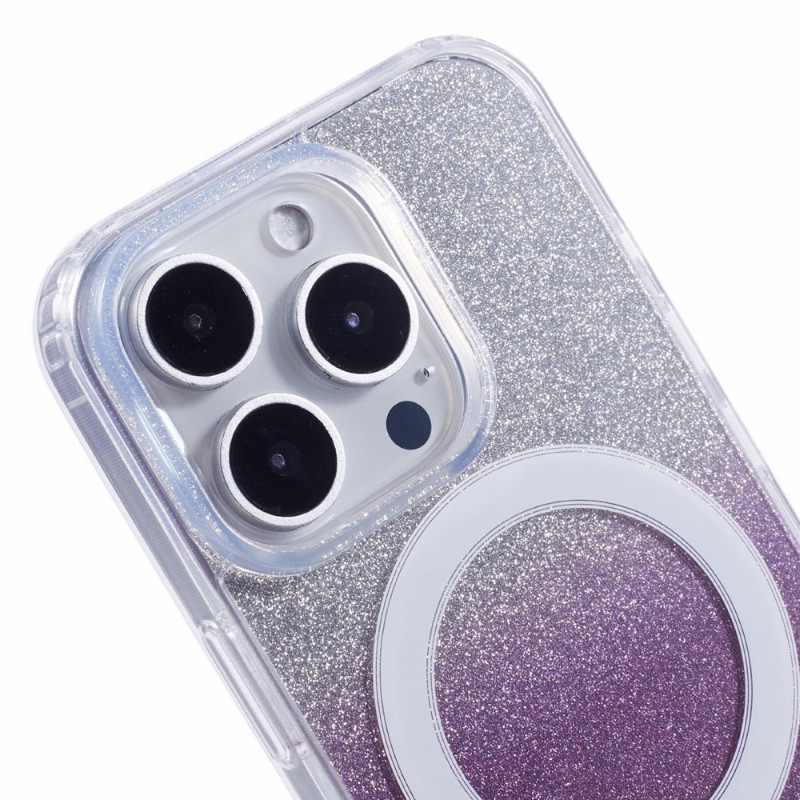 Kryt na iPhone 16 Pro Glitter s podporou MAGSAFE fialový