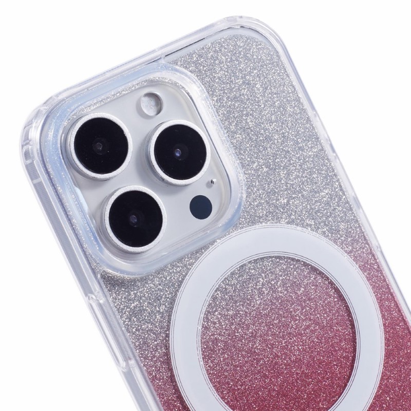 Kryt na iPhone 16 Pro Glitter s podporou MAGSAFE růžový
