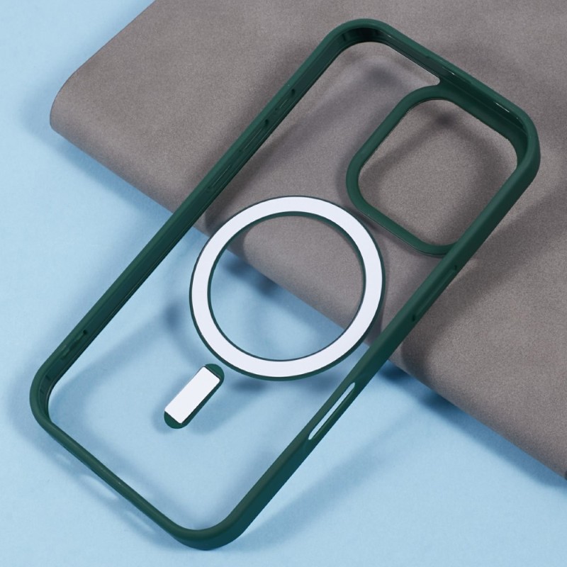 Kryt na iPhone 16 Pro matný s podporou MagSafe zelený