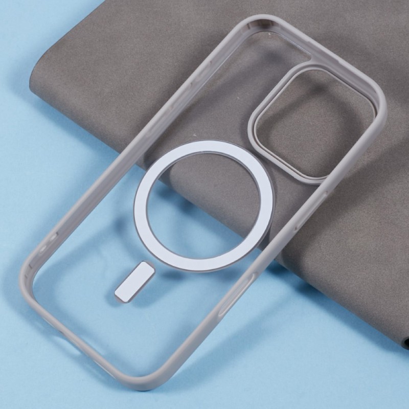 Kryt na iPhone 16 Pro Max matný s podporou MagSafe šedý