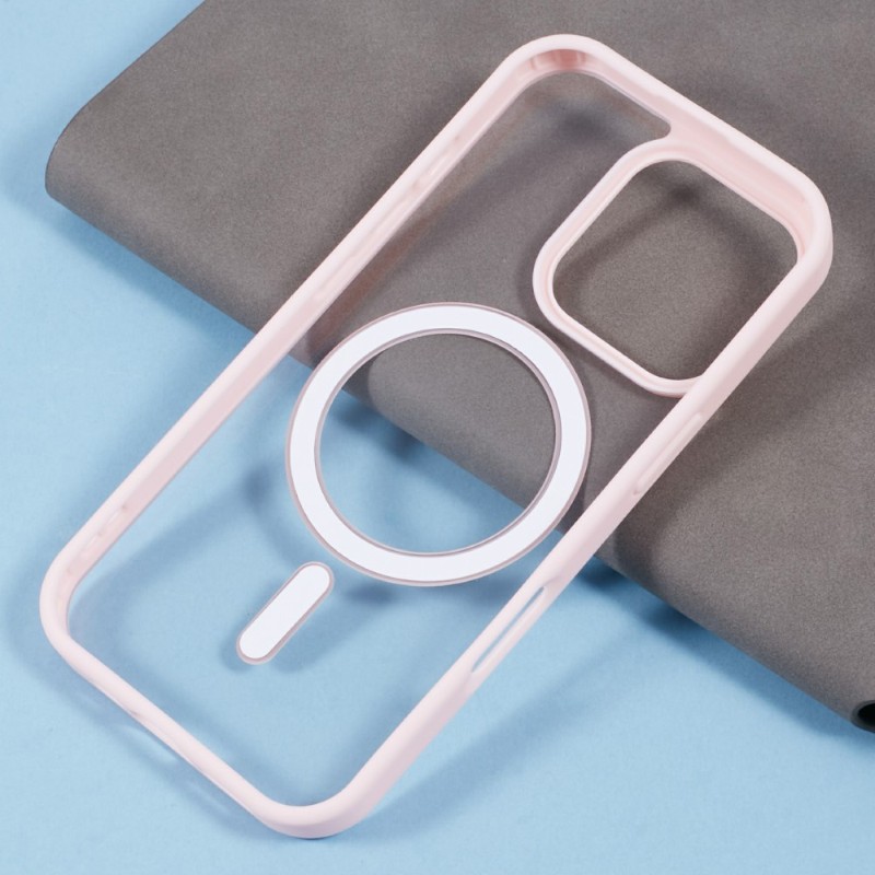 Kryt na iPhone 16 Pro Max matný s podporou MagSafe růžový