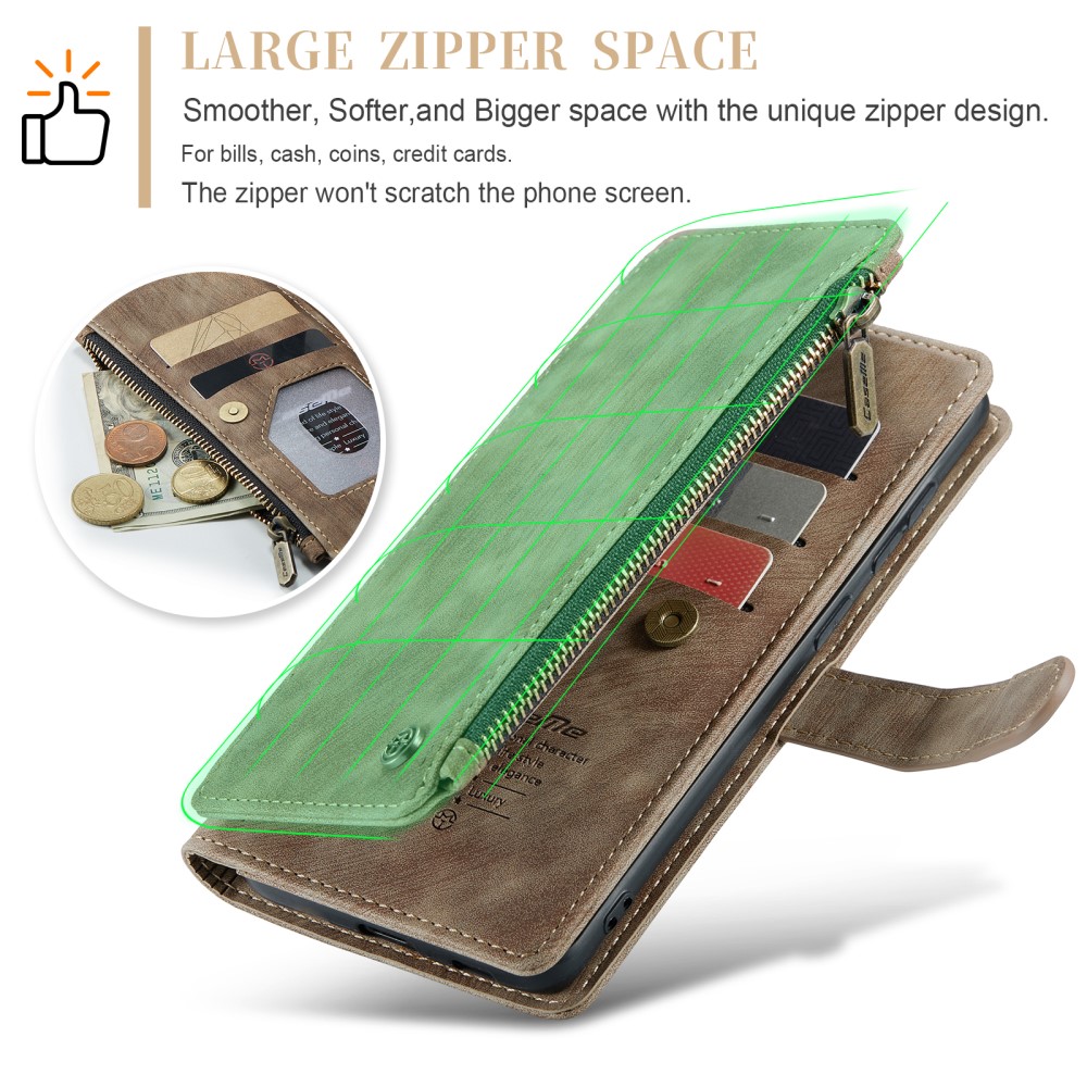 Pouzdro na Samsung Galaxy S25 CASEME Deluxe hnědé