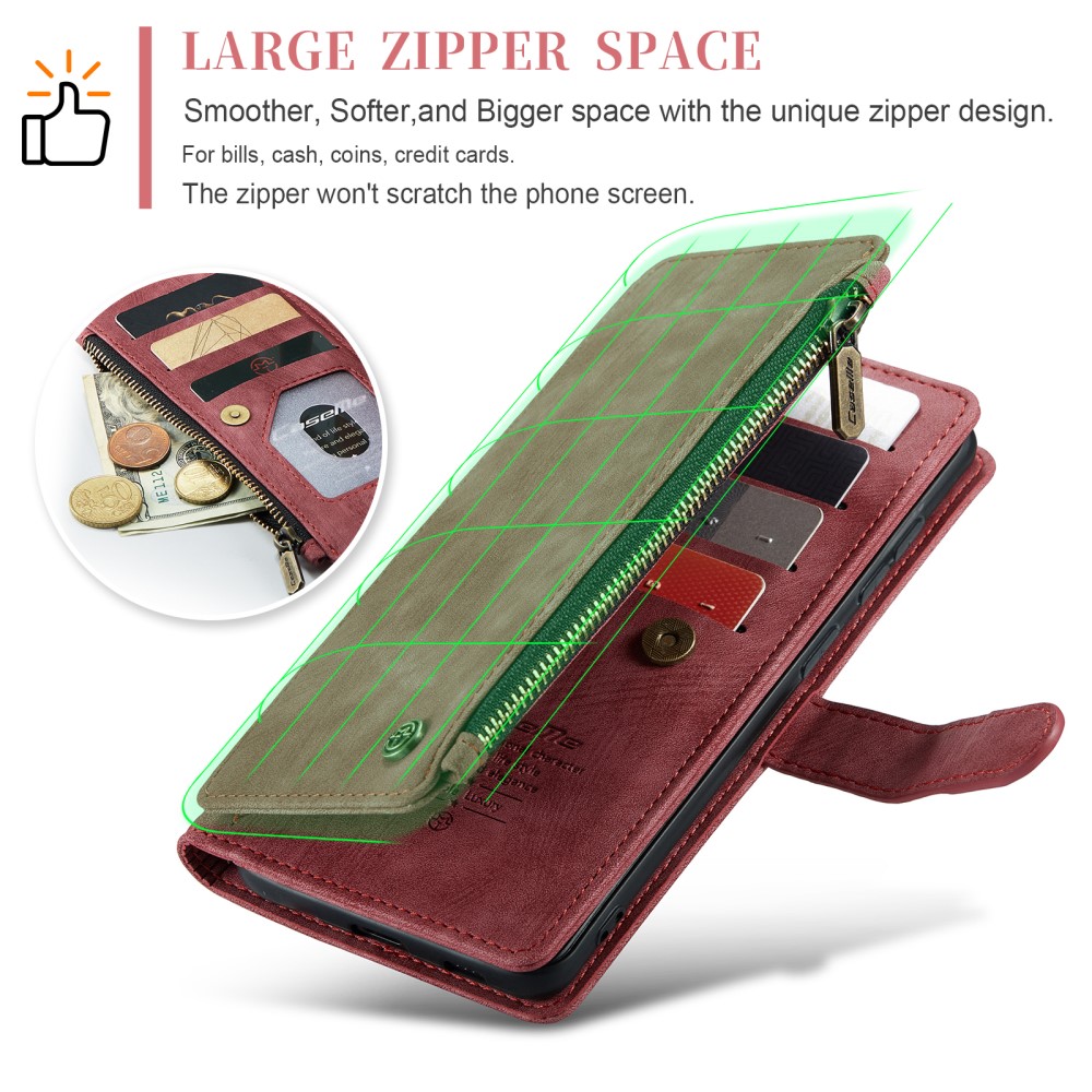 Pouzdro na Samsung Galaxy S25 CASEME Deluxe červené