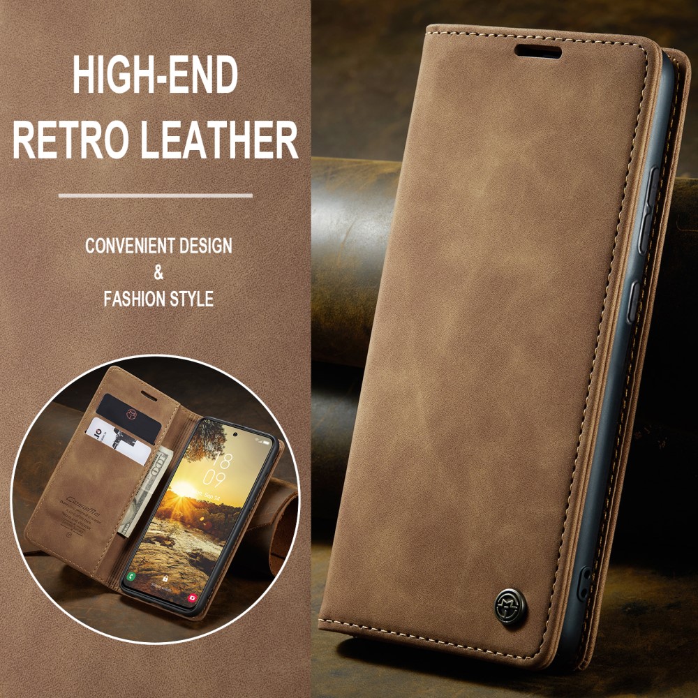 Pouzdro na Samsung Galaxy S25 CASEME světle hnědé