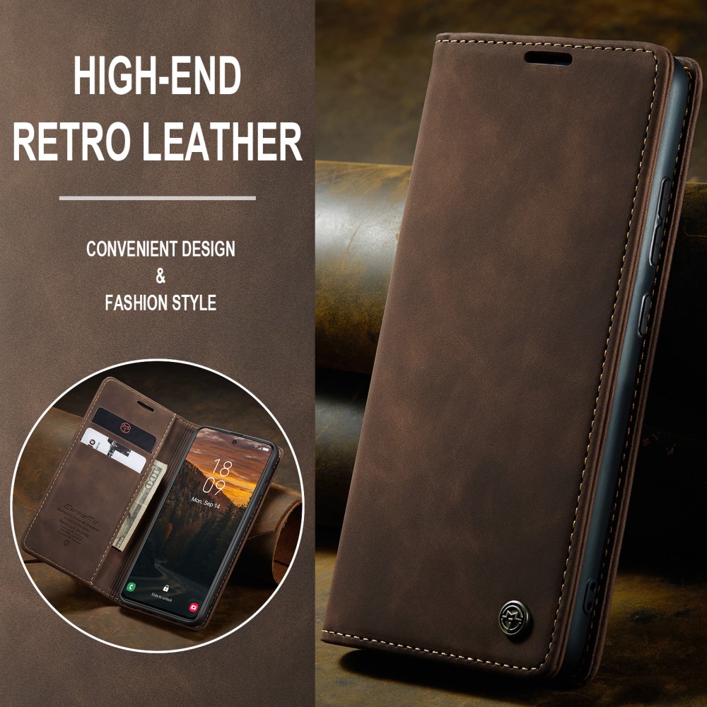Pouzdro na Samsung Galaxy S25 CASEME hnědé
