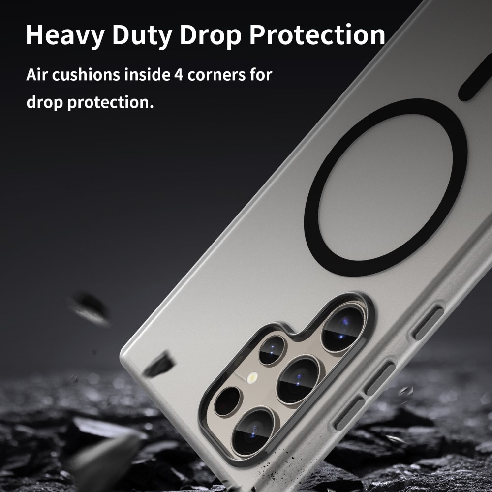Kryt na Samsung Galaxy S23 Ultra gumový Magnetic (podpora MagSafe) černý
