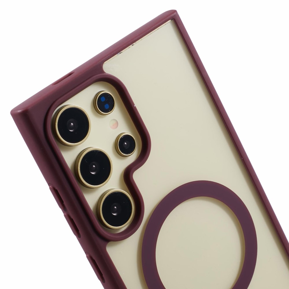 Kryt na Samsung Galaxy S23 Ultra matný s podporou MagSafe vínový