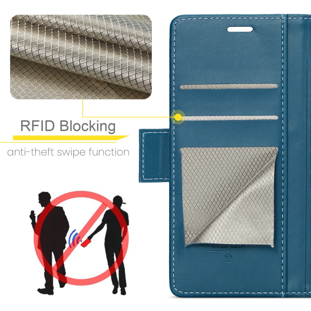 Pouzdro na iPhone 16E CASEME Smooth modré