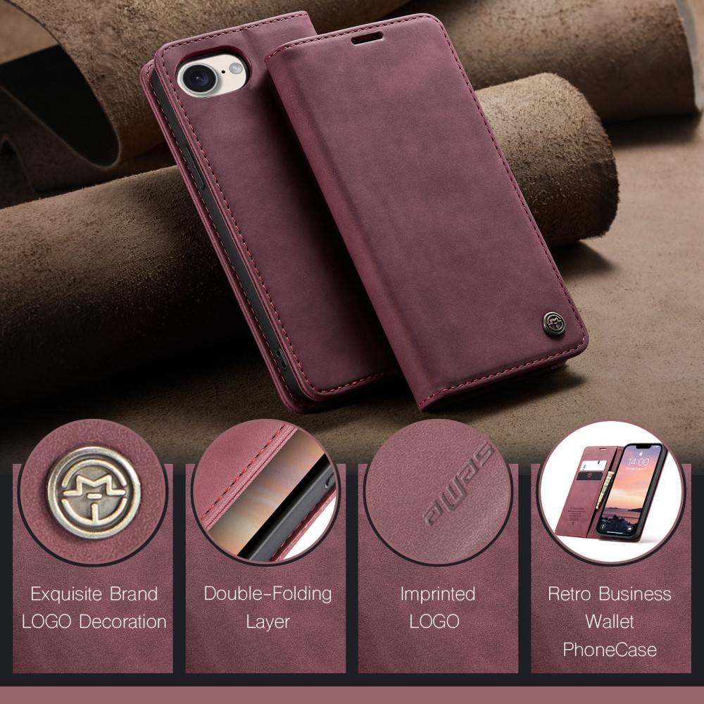 Pouzdro CASEME pro iPhone 16E červené