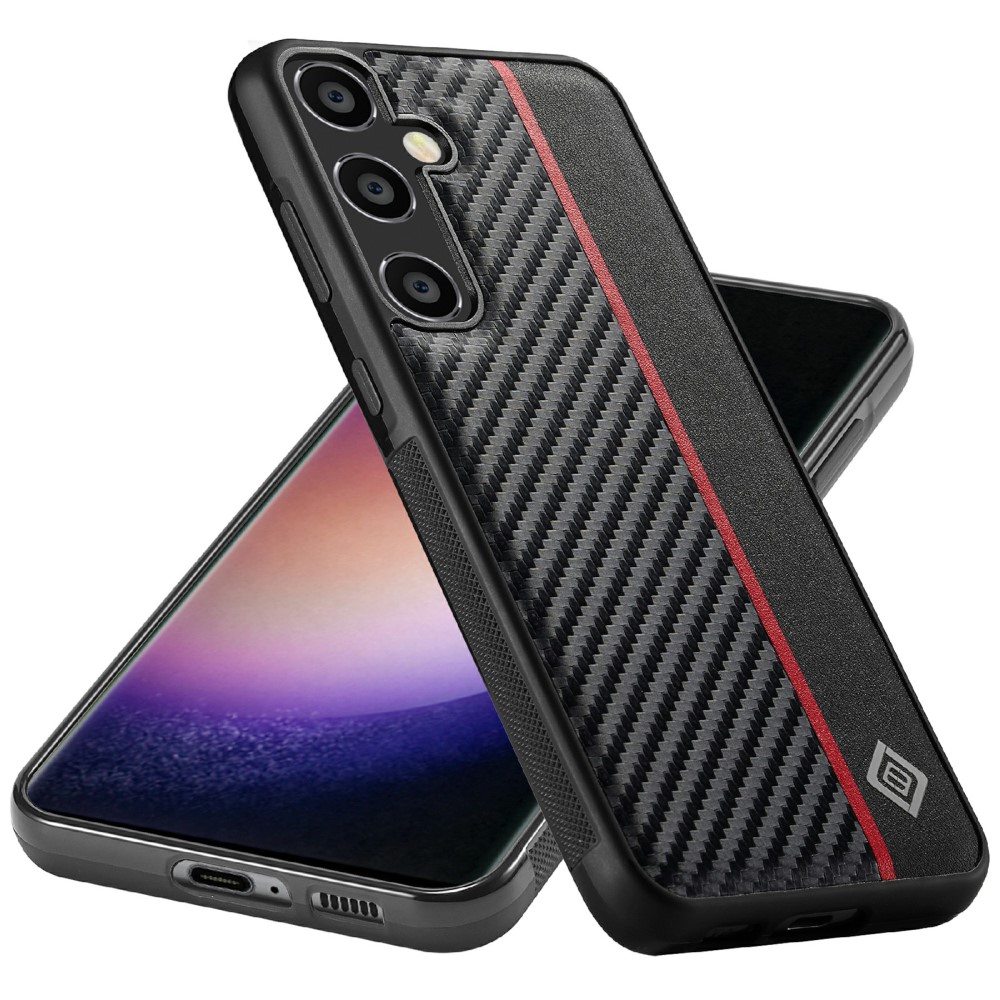 Kryt na Samsung Galaxy S25 odolný LC.IMEEKE Carbon černý