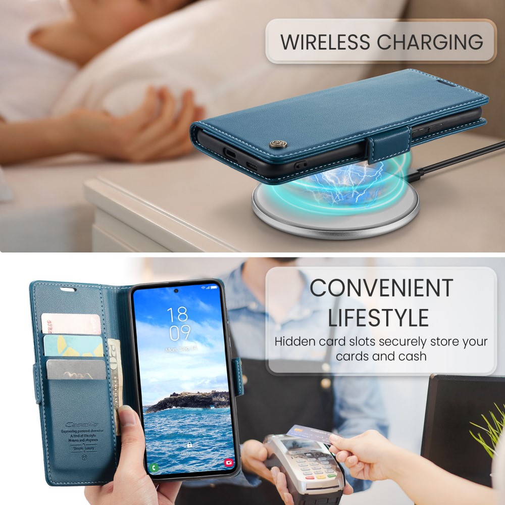 Pouzdro na Samsung Galaxy S24 FE CASEME smooth modré