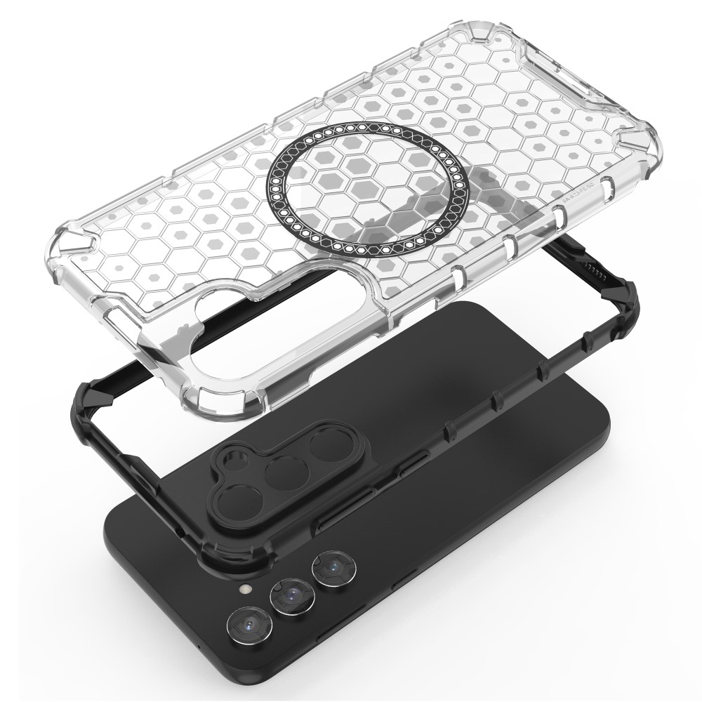 Kryt na Samsung Galaxy S23 FE odolný Honeycomb s podporou Magsafe čirý