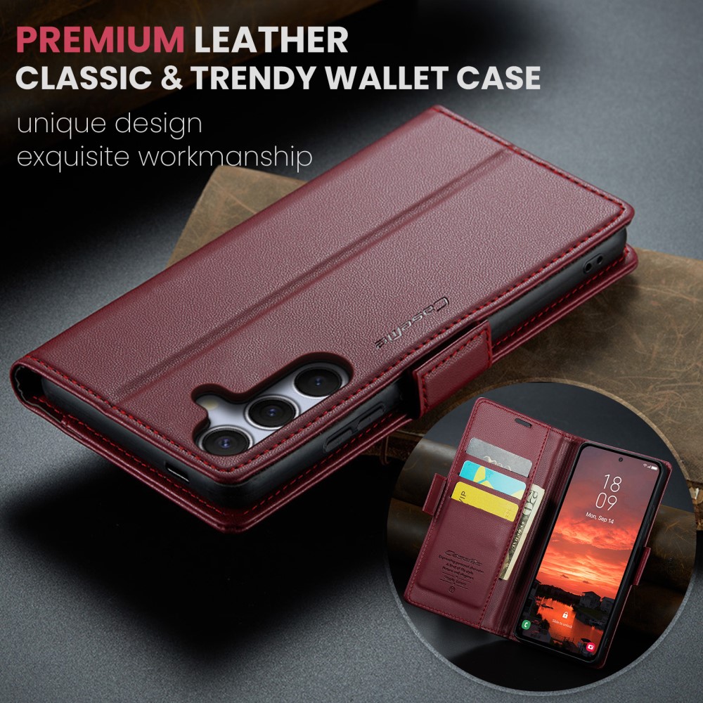 Pouzdro na Samsung Galaxy S25+ CASEME smooth červené