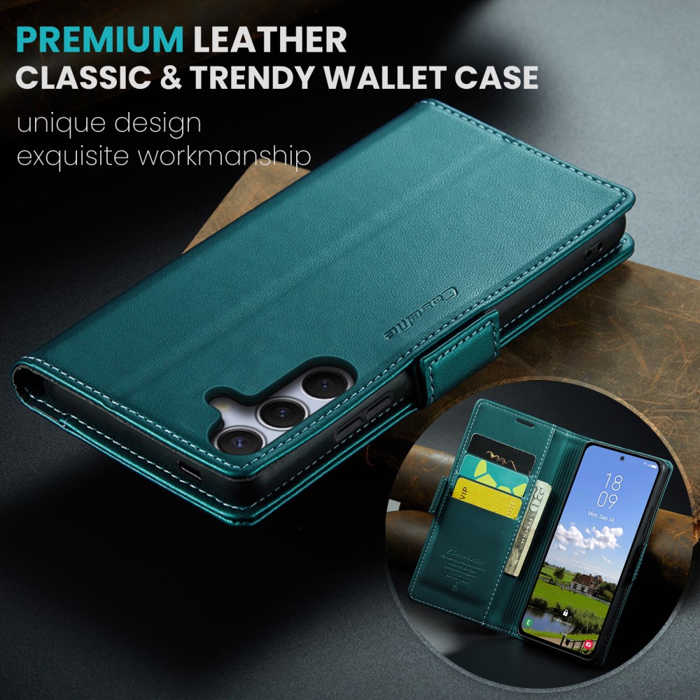 Pouzdro na Samsung Galaxy S25+ CASEME smooth zelené