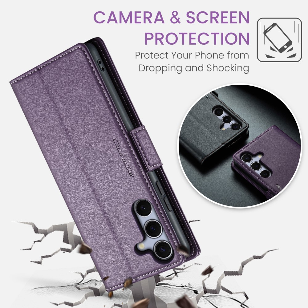 Pouzdro na Samsung Galaxy S25+ CASEME smooth fialové