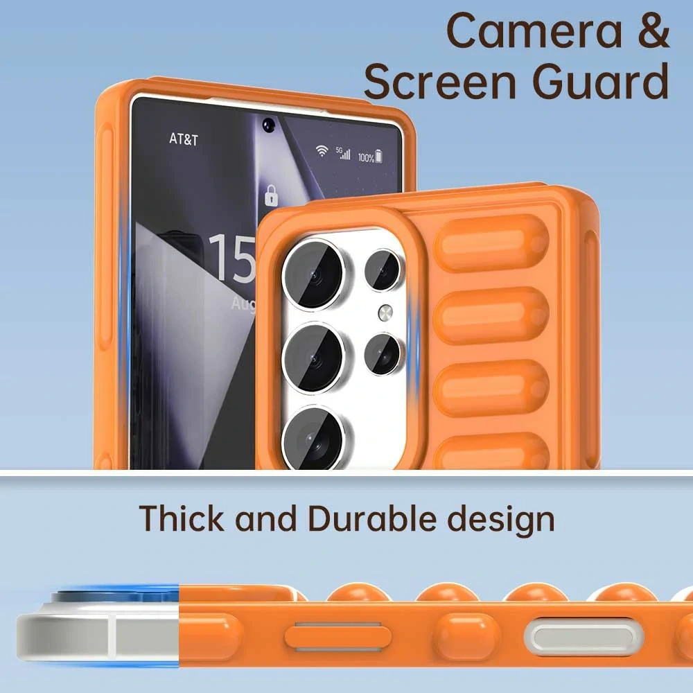 Kryt na Samsung Galaxy S25 Ultra Capsule oranžový
