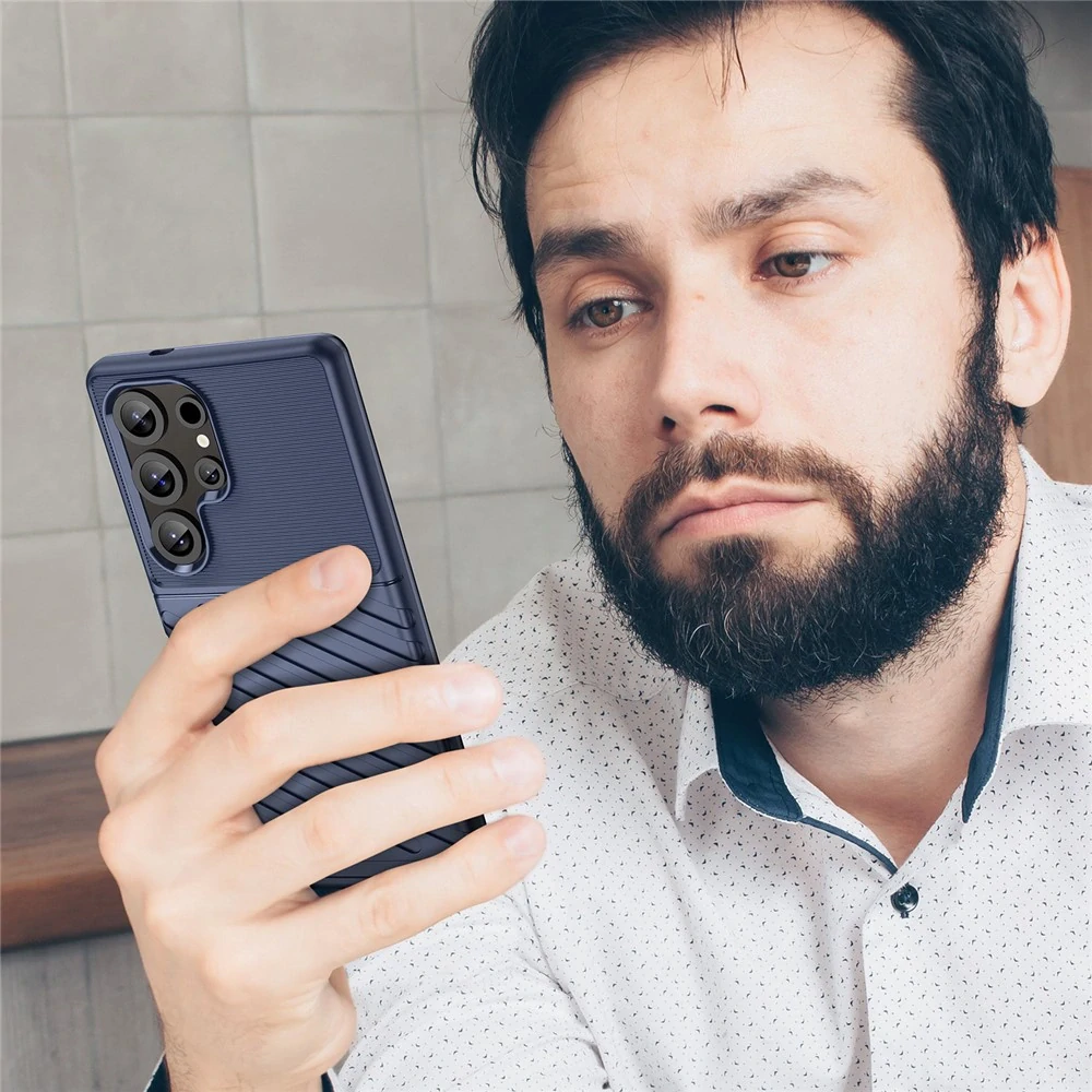 Kryt na Samsung Galaxy S25 Ultra lines modrý